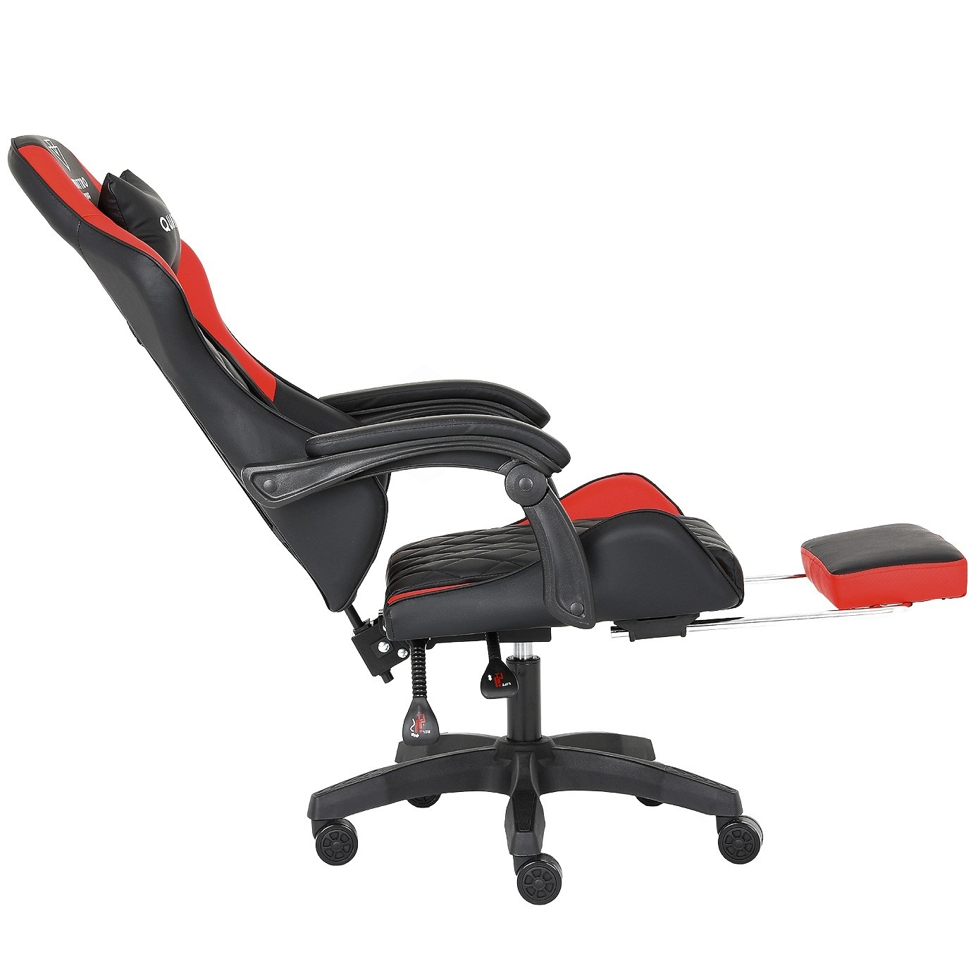 Ergonomiczny Fotel Gamingowy Quattro Carbon Red Pikowany