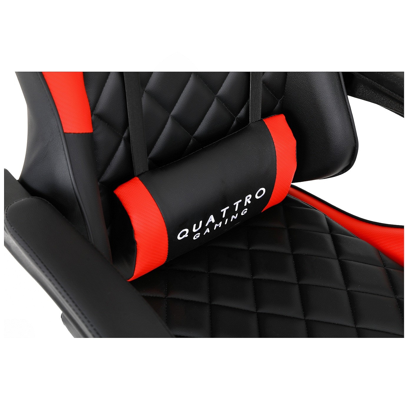 Ergonomiczny Fotel Gamingowy Quattro Carbon Red Pikowany