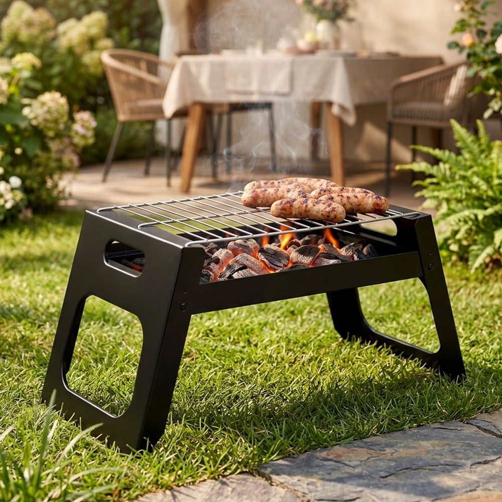 Grill węglowy składany przenośny 46x22x22 cm