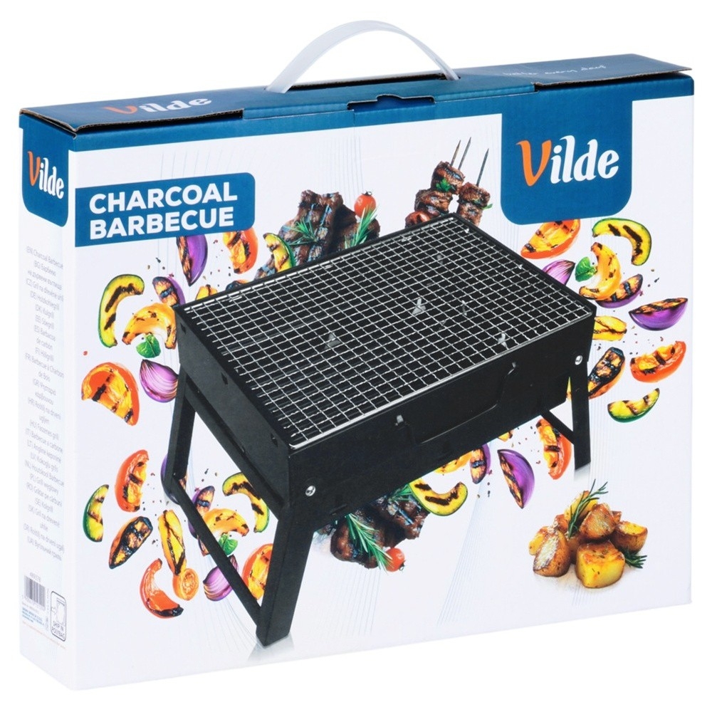 Grill węglowy składany przenośny walizka 40x27,5x20 cm