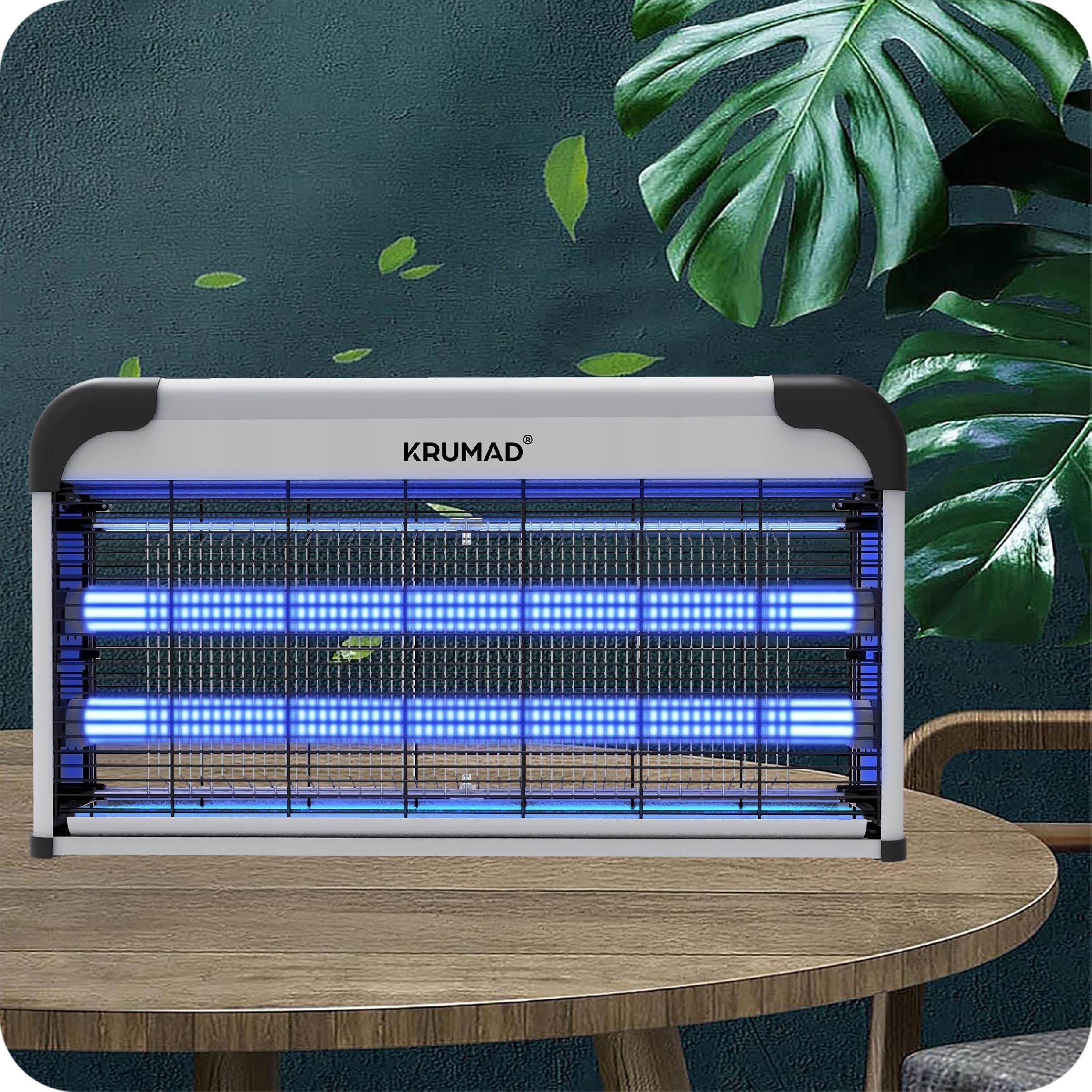 Lampa Owadobójcza Na Komary Muchy Owady UV 30W Pułapka Elektryczna Wisząca