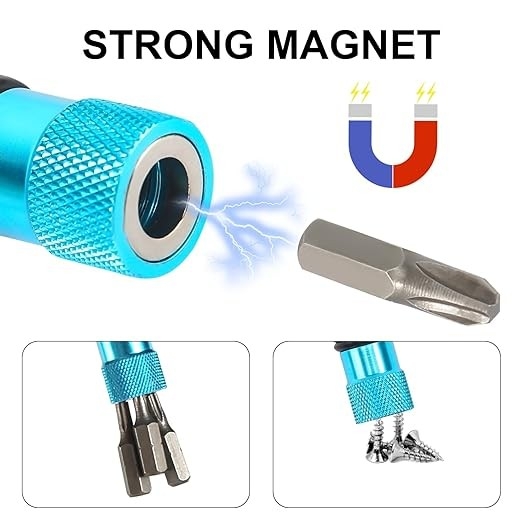 Magnetyczny uchwyt do bitów+10szt bitów