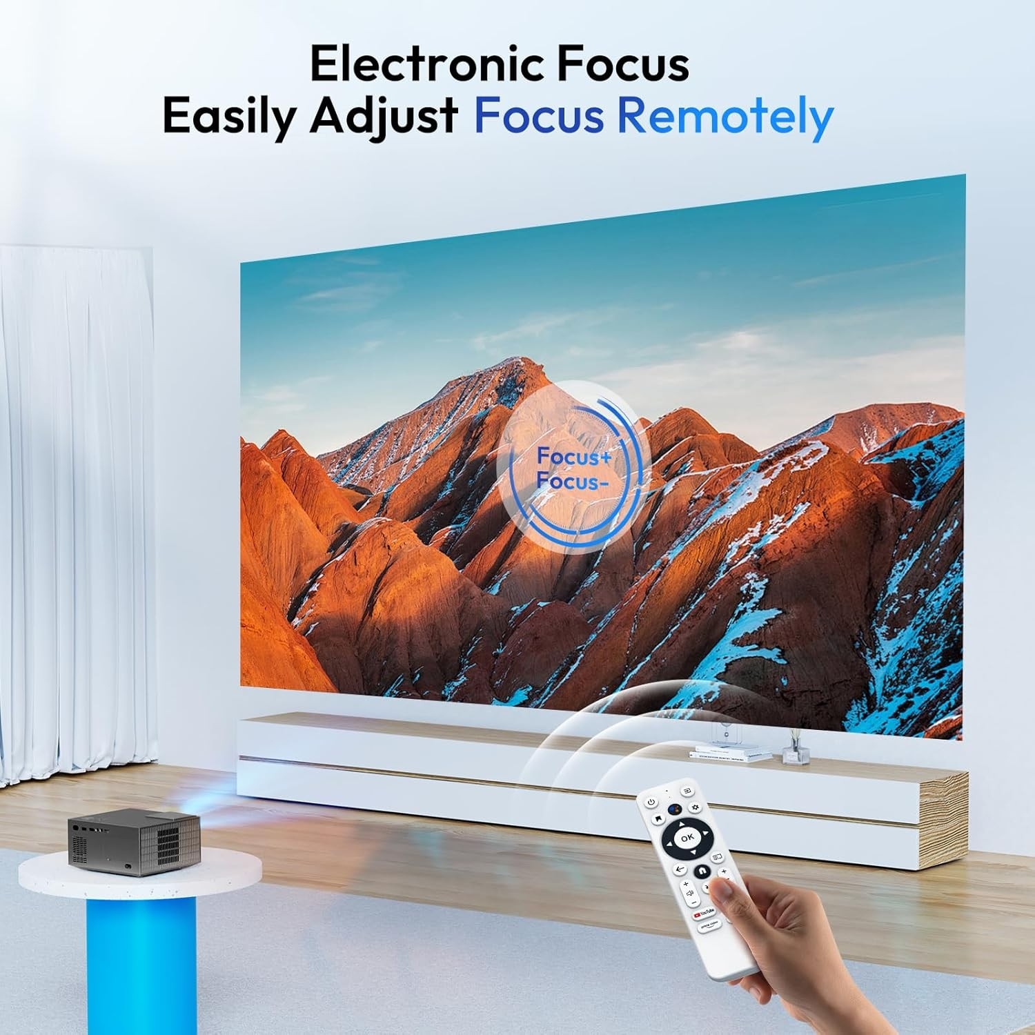 Projektor XGODY Sail2 Android TV 11 1080p 4K WiFi Bluetooth, Rzutnik LED