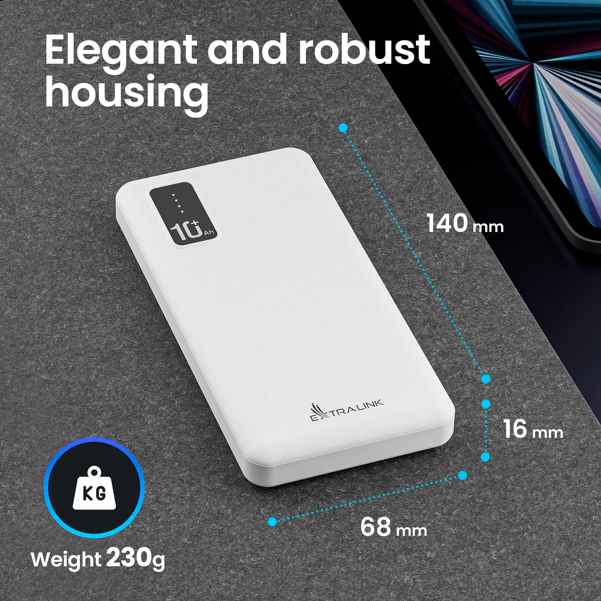 Power Bank Extralink EPB-098W 10000 mAh – Kompaktowa Moc w Twojej Kieszeni