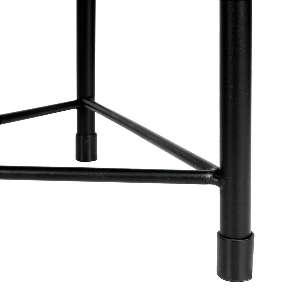 Kwietnik metalowy czarny 3 szt.