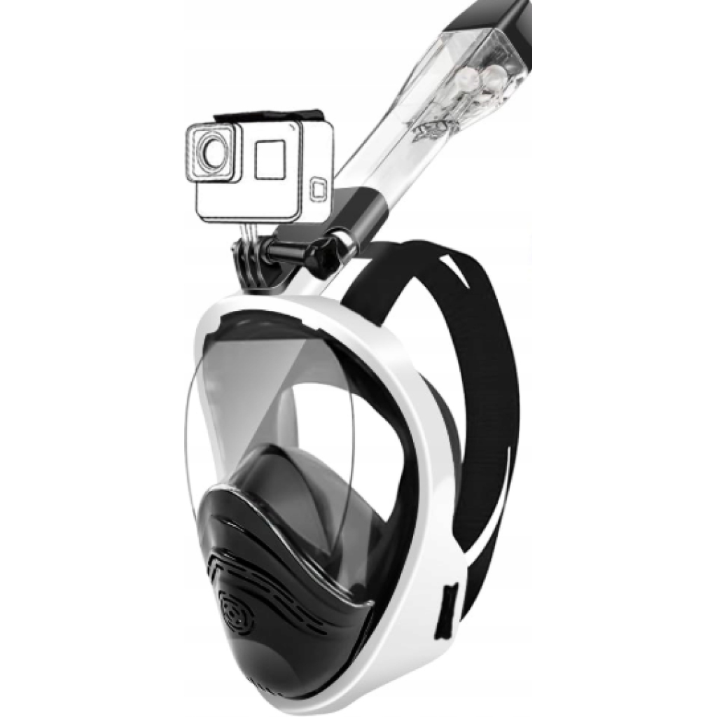 HINATAA White and Black Diving Mask