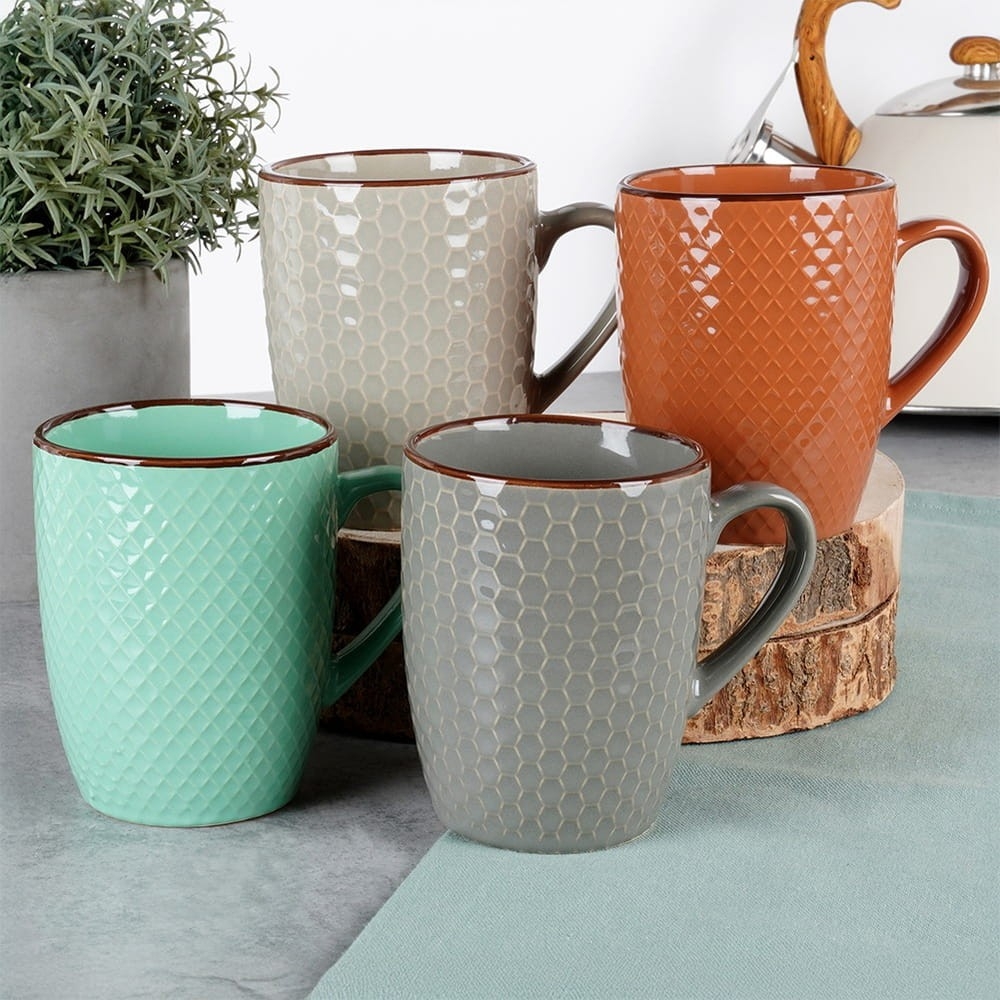 Kubki ceramiczne 400 ml 4 szt.