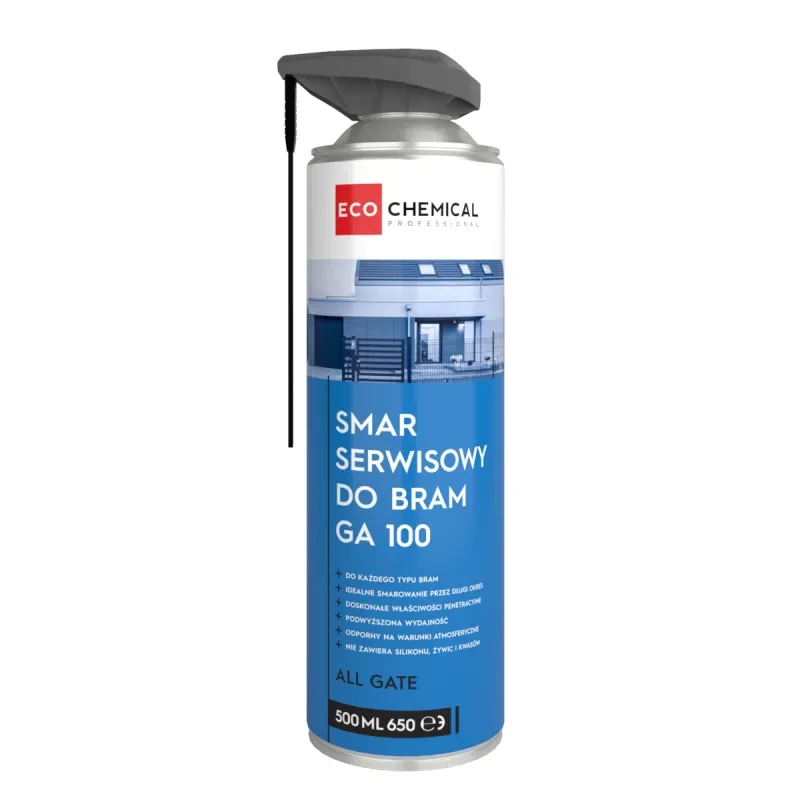 Profesjonalny smar do bram garażowych i przemysłowych 500ml,Penetruje, chroni przed korozją, likwiduje piski