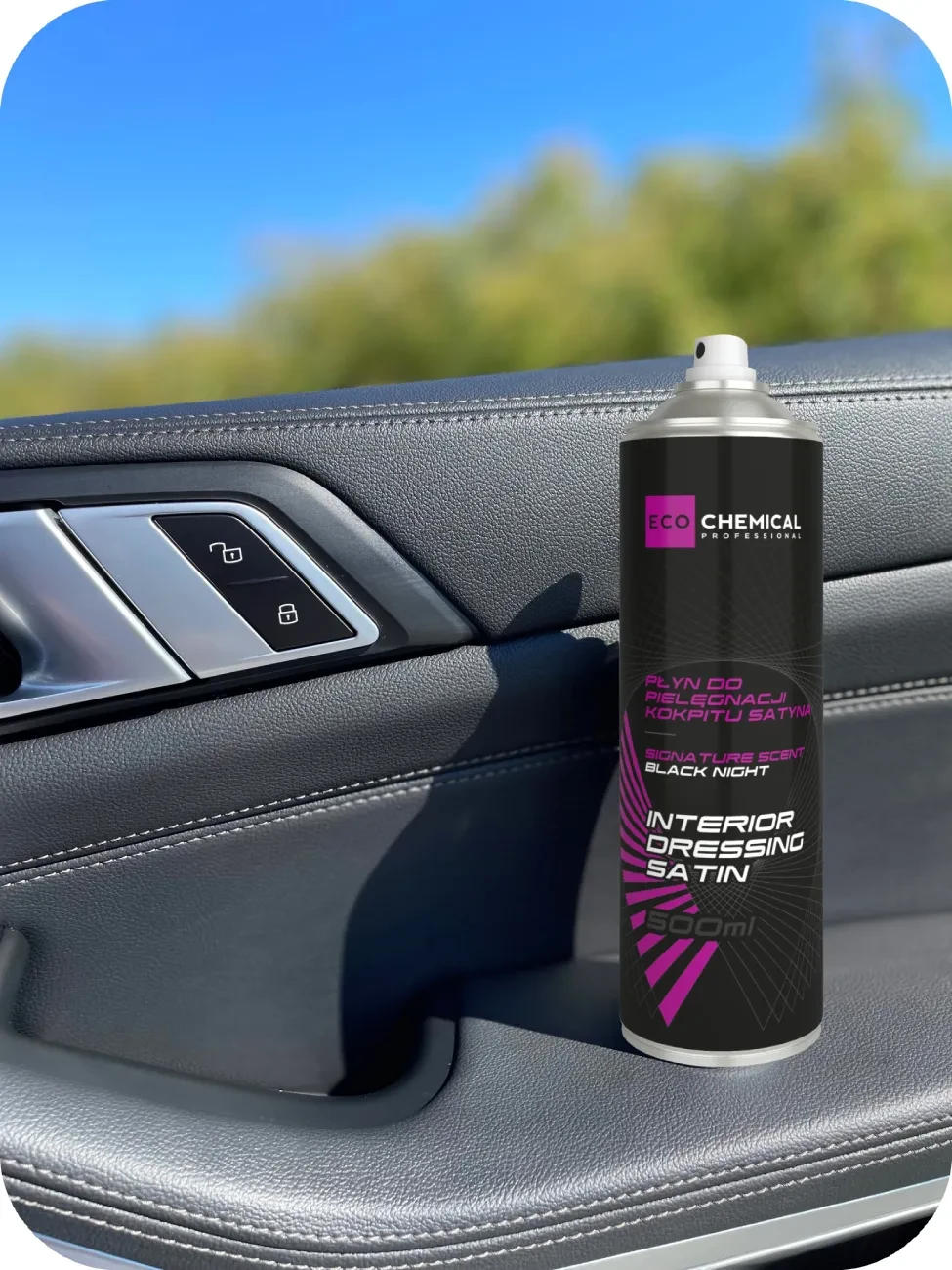 Antystatyczny preparat do wnętrza auta z filtrami UV 500ml – czyści, chroni i odświeża