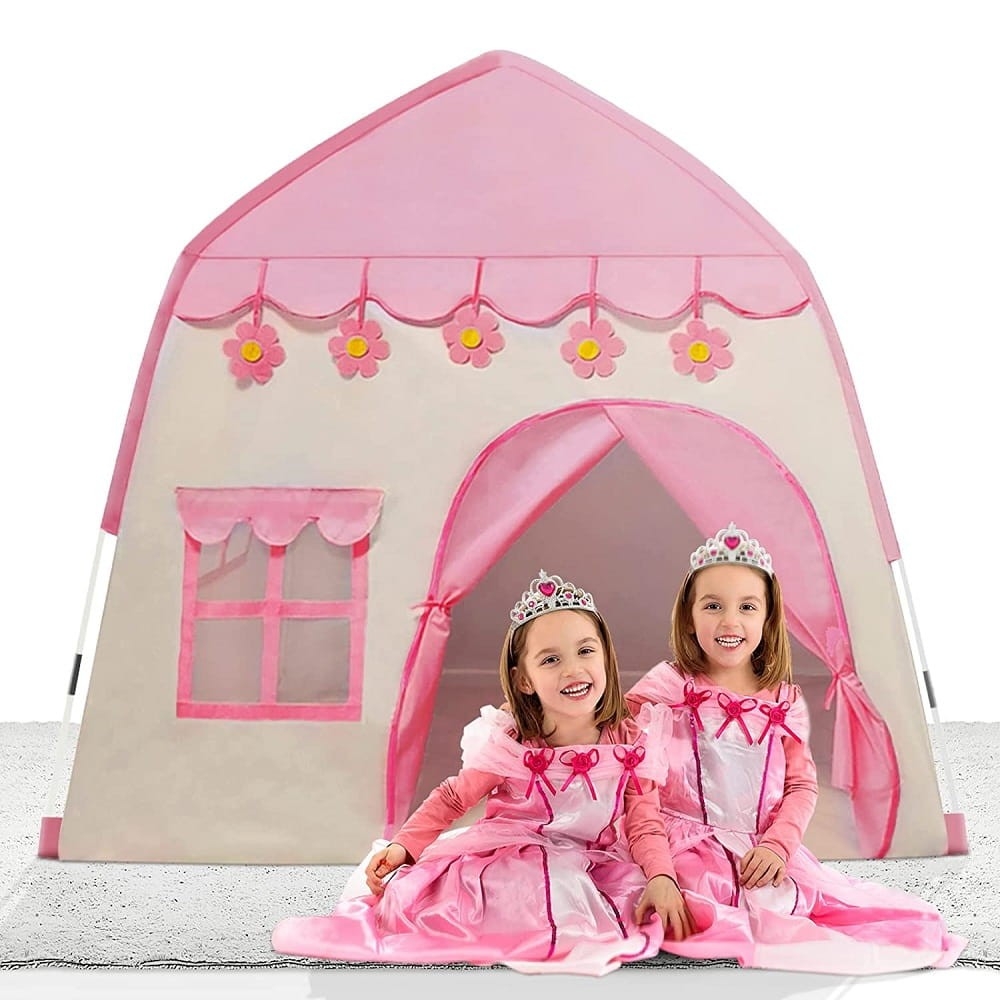 Namiot dziecięcy MASTER Pinky – lekki, kolorowy, 130 cm wysokości