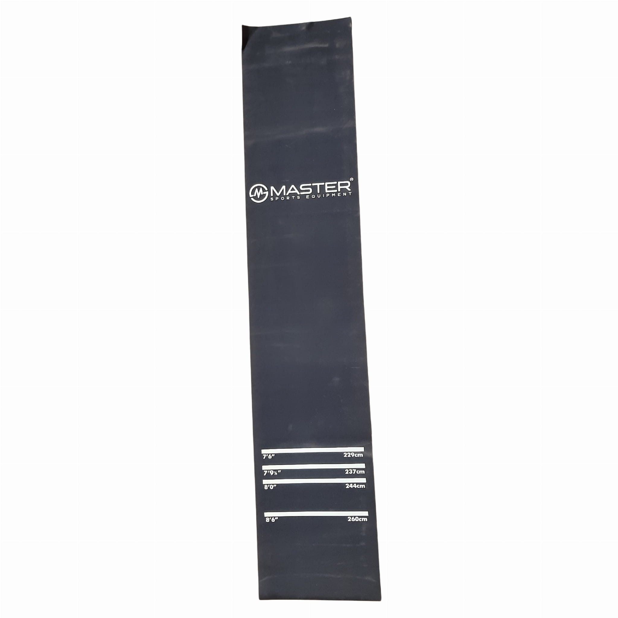 Mata do rzutek MASTER 300x60 cm z dystansami, dywan do darta – gumowa, czarna