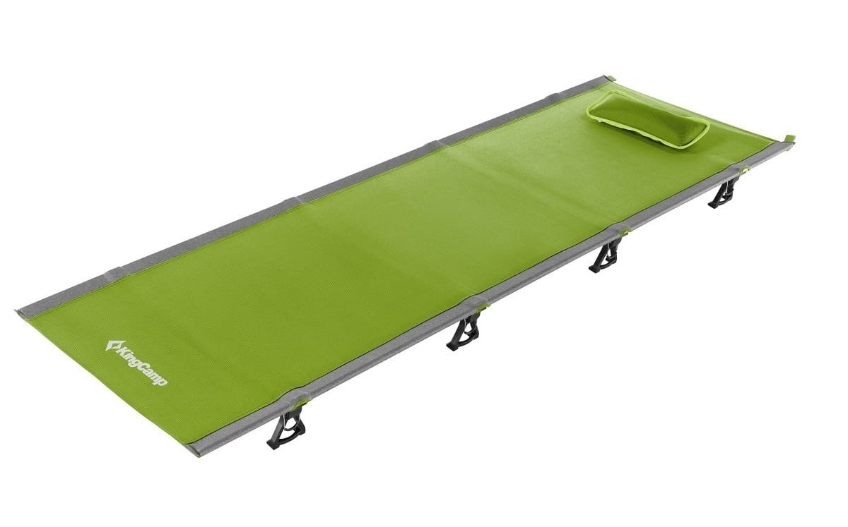 Łóżko kempingowe składane KingCamp Ultralight 190x64 cm, 2,2 kg, lekkie i wytrzymałe