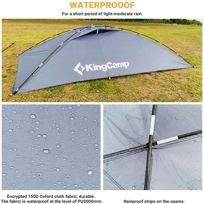Namiot samochodowy KING CAMP Compass szary 315x215 cm altana SUV