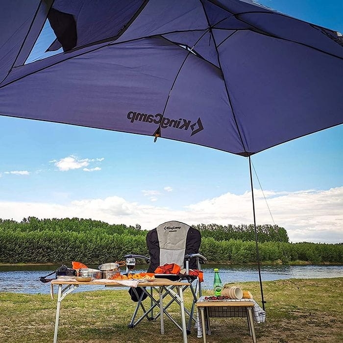 Namiot samochodowy KING CAMP Compass szary 315x215 cm altana SUV