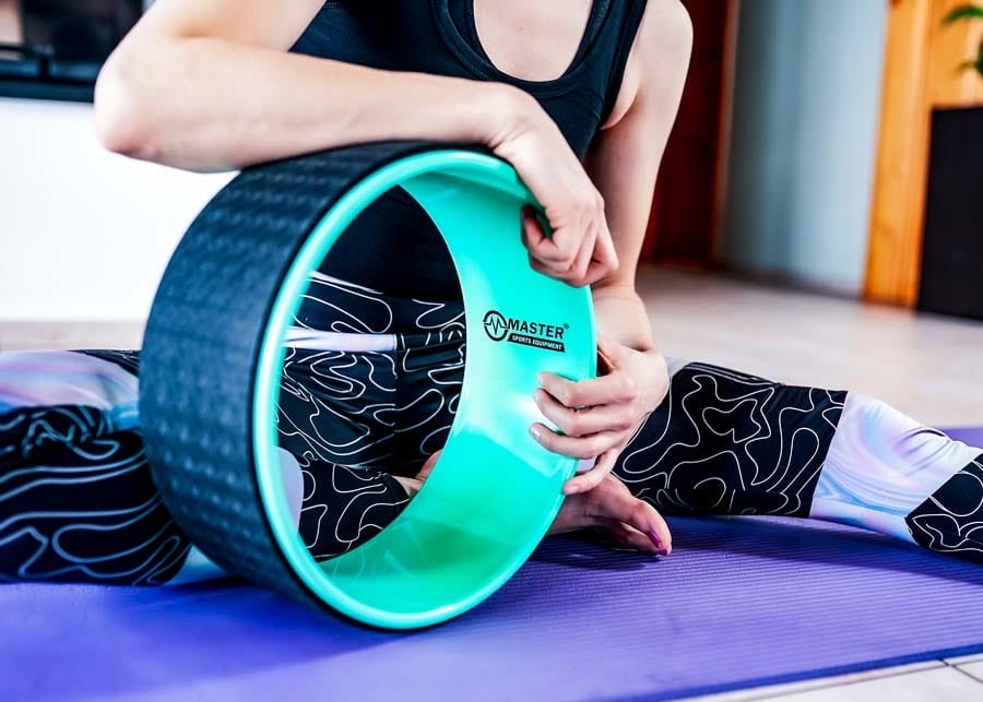 Koło do jogi MASTER Yoga Power 32 cm | Roller do rozciągania pleców
