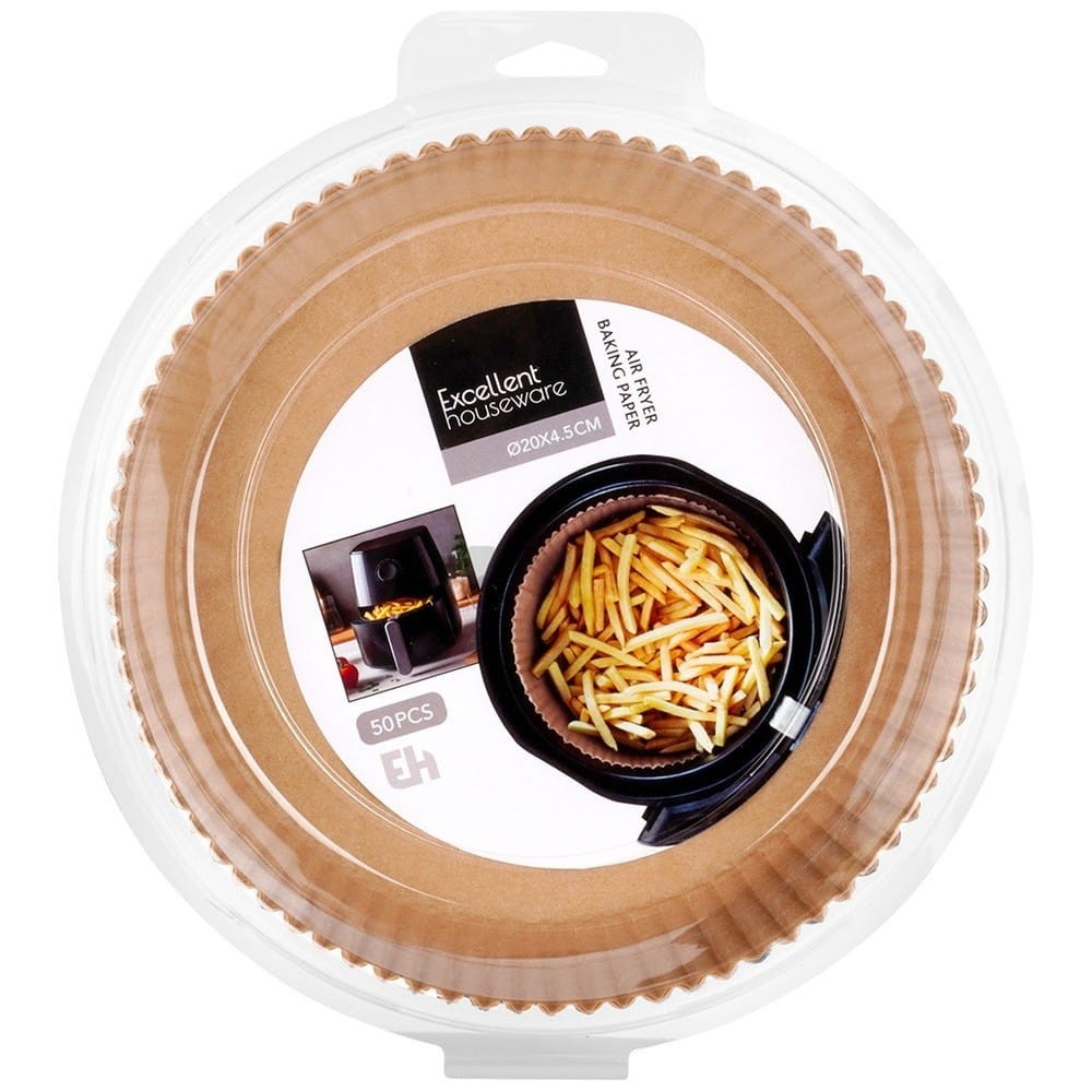 Wkład do frytkownicy beztłuszczowej Air Fryer papierowy 20 cm 50 szt.