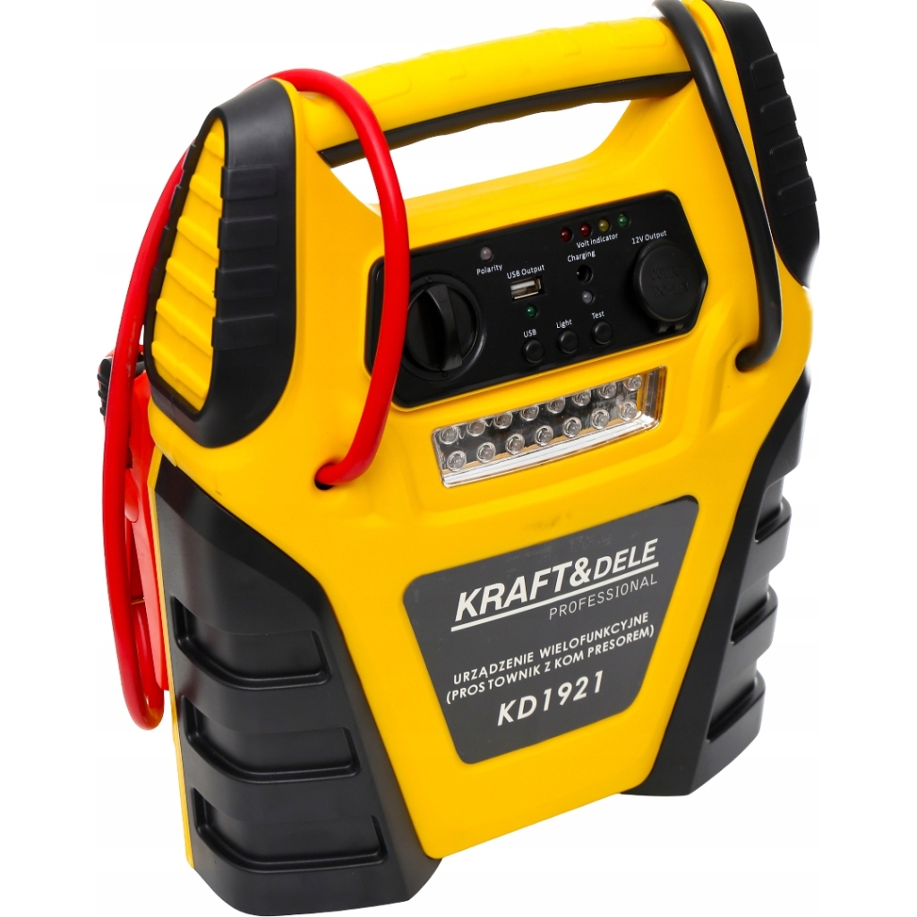 Booster 5w1 900A Rozruch Kompresor Prostownik LED Powerbank KRAFT&DELE KD1921