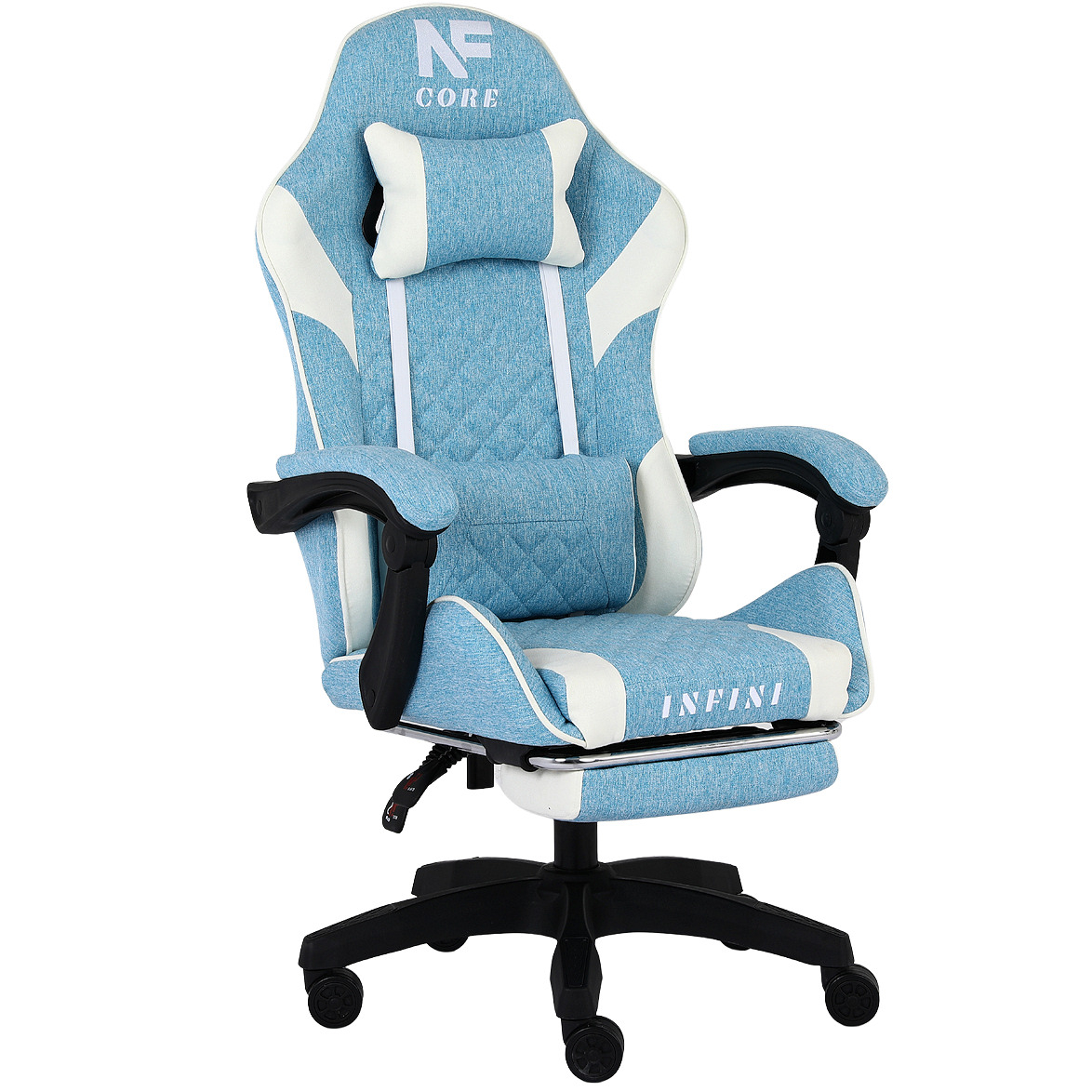 Fotel Gamingowy Core Light Blue/White