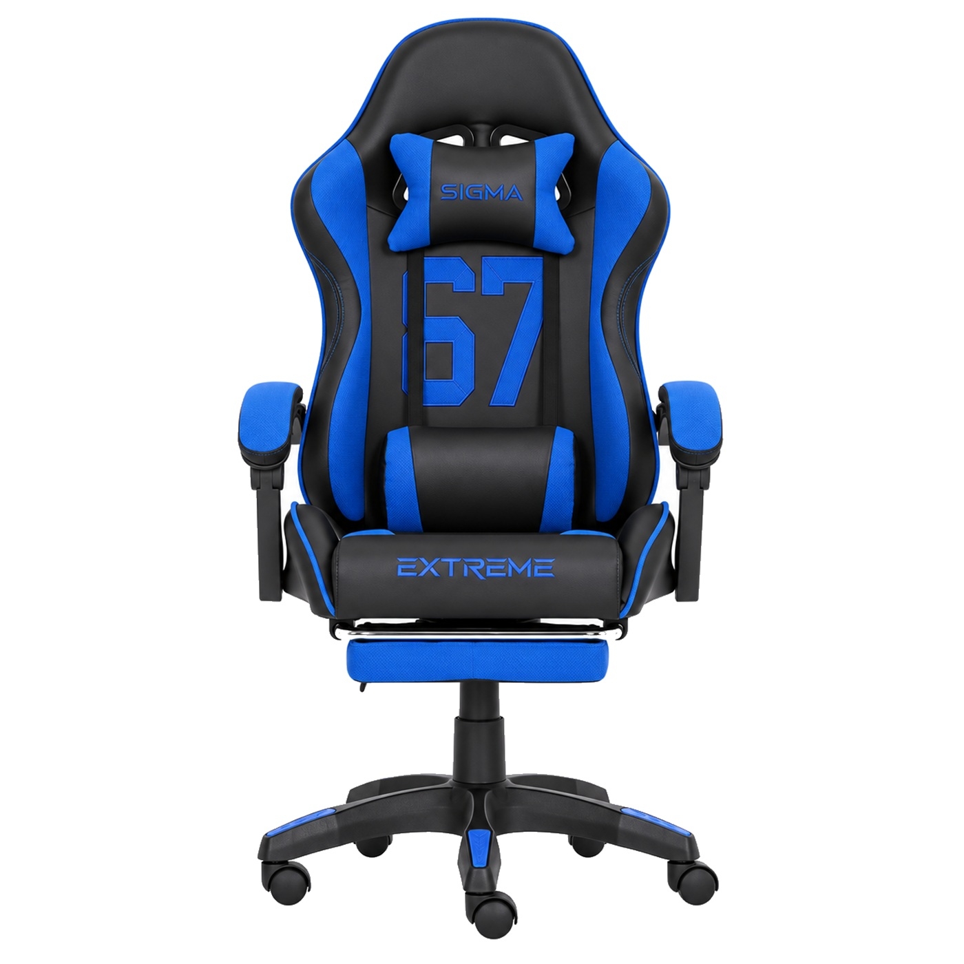 Fotel Gamingowy SIGMA 67 Blue – Niebieski
