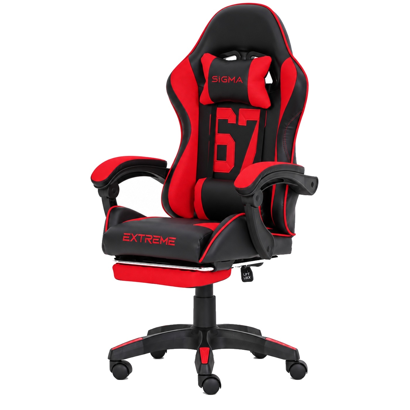 Fotel Gamingowy Sigma 67 Red - Czerwony