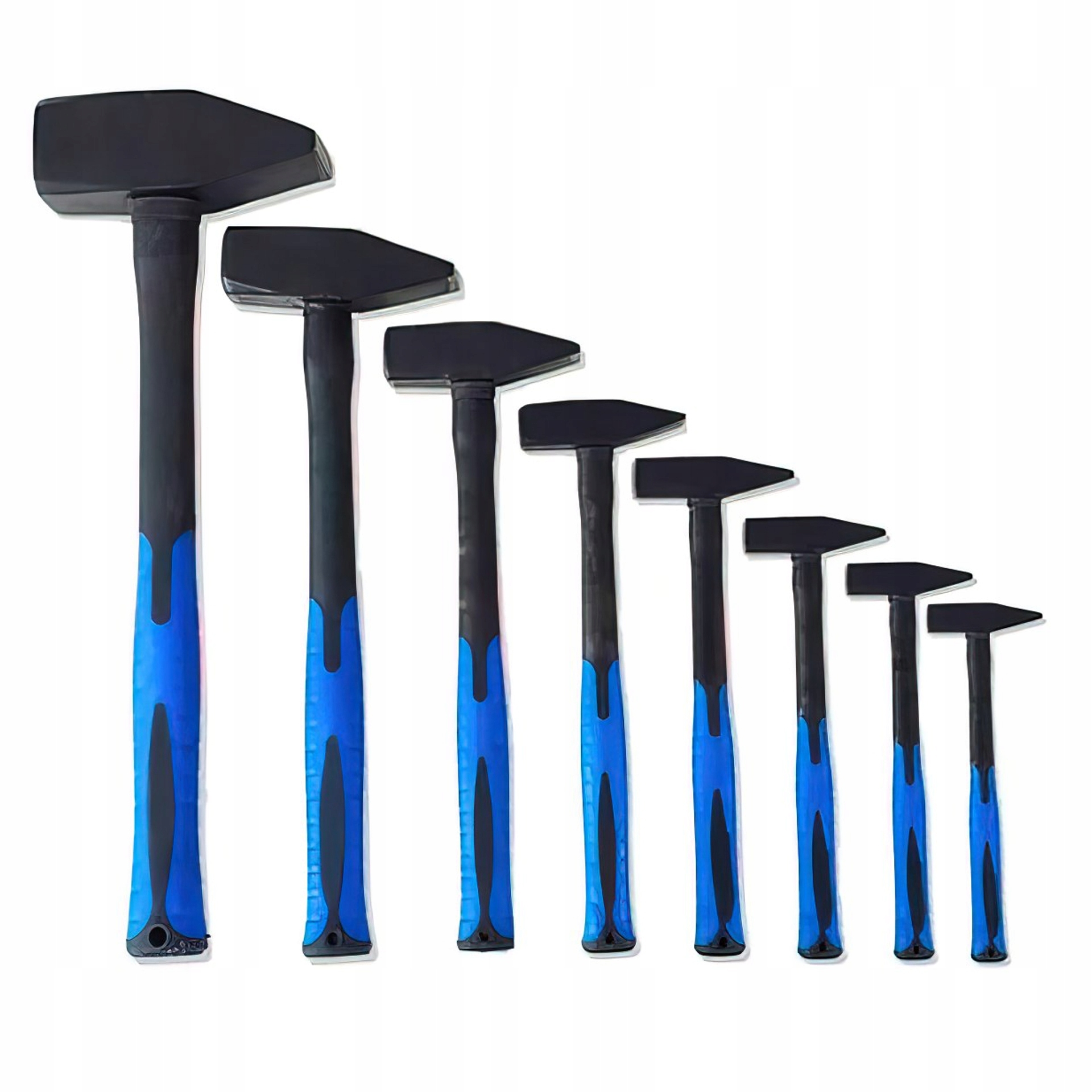 Zestaw Młotków Kraft&Dele 8 szt. Fiberglass 100–1500 g Trzonki Włókniste