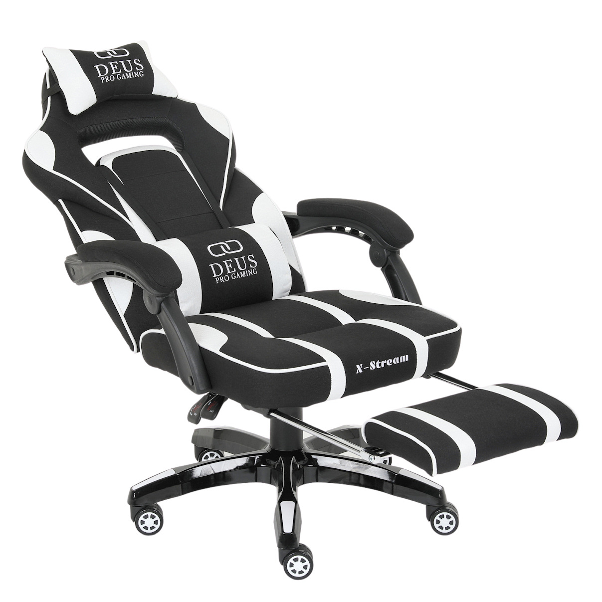 Fotel gamingowy DEUS X-STREAM black/white