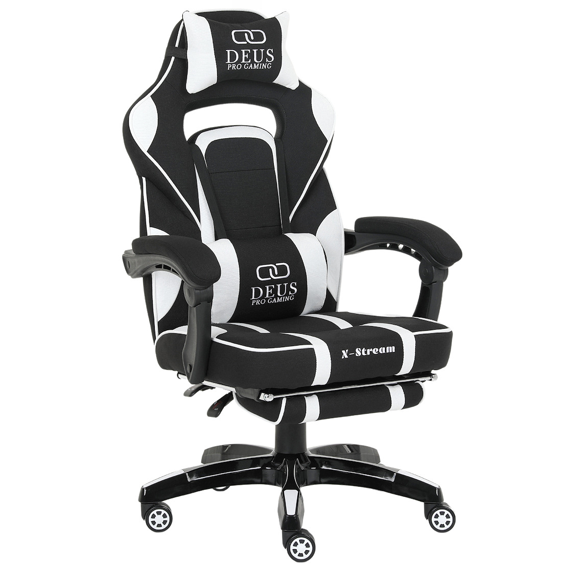 Fotel gamingowy DEUS X-STREAM black/white
