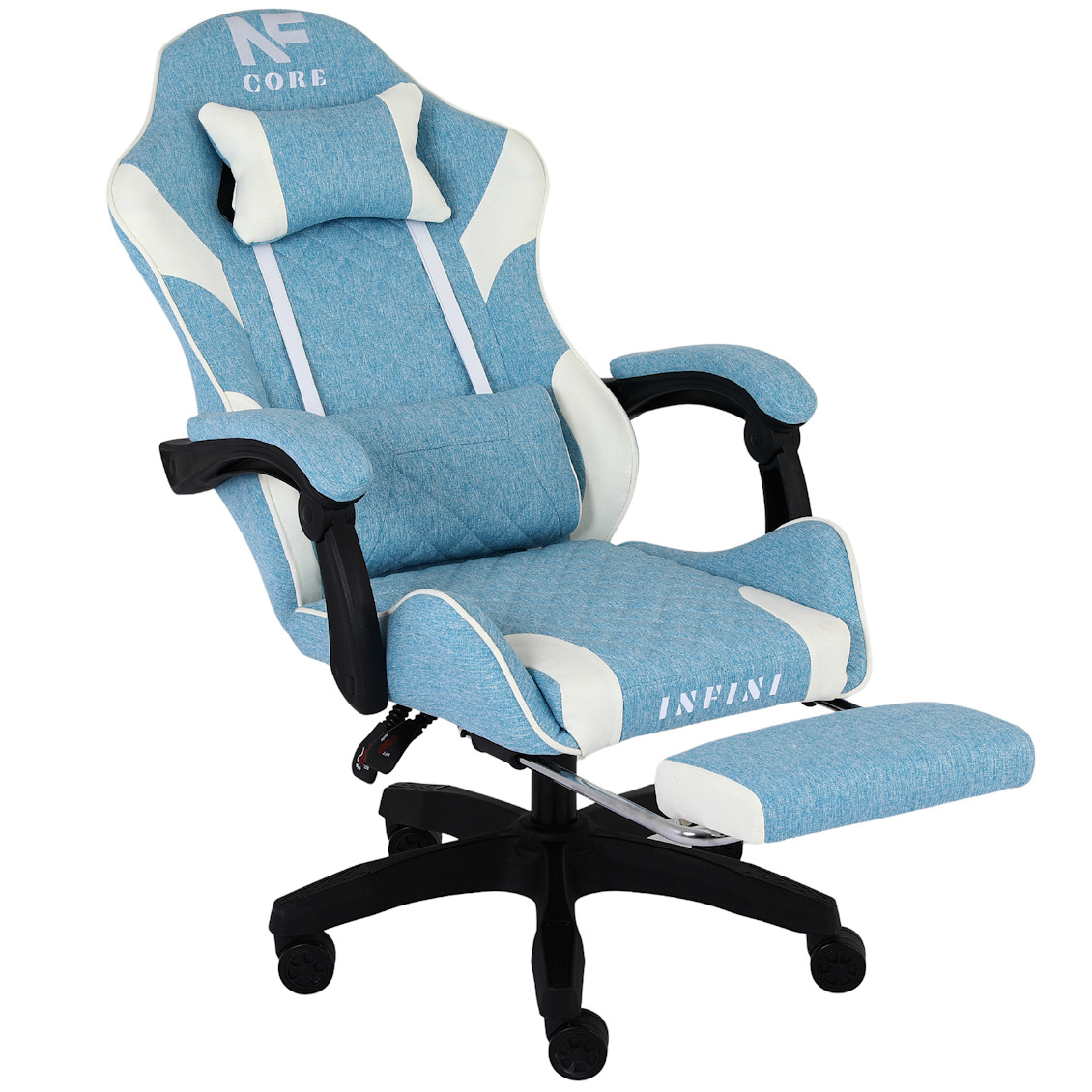 Fotel Gamingowy Core Light Blue/White