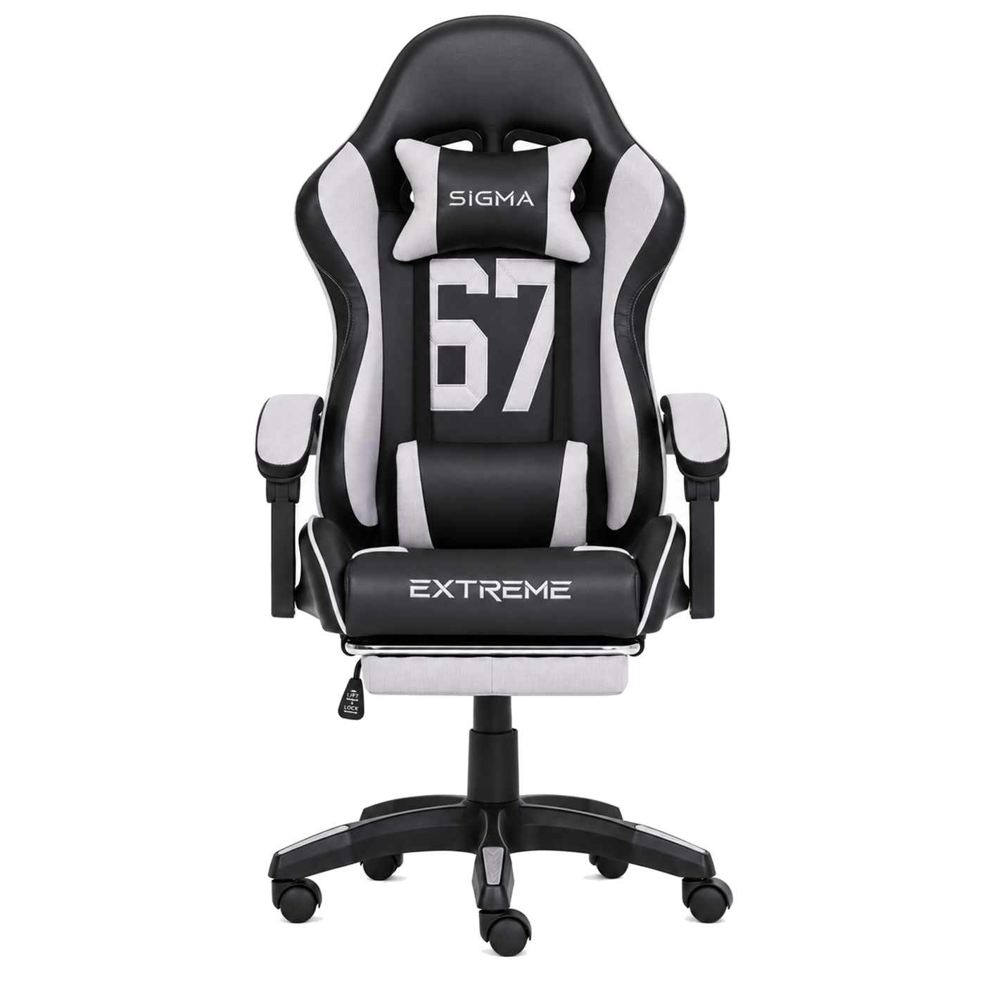 Fotel Gamingowy SIGMA 67 Gray – Szary