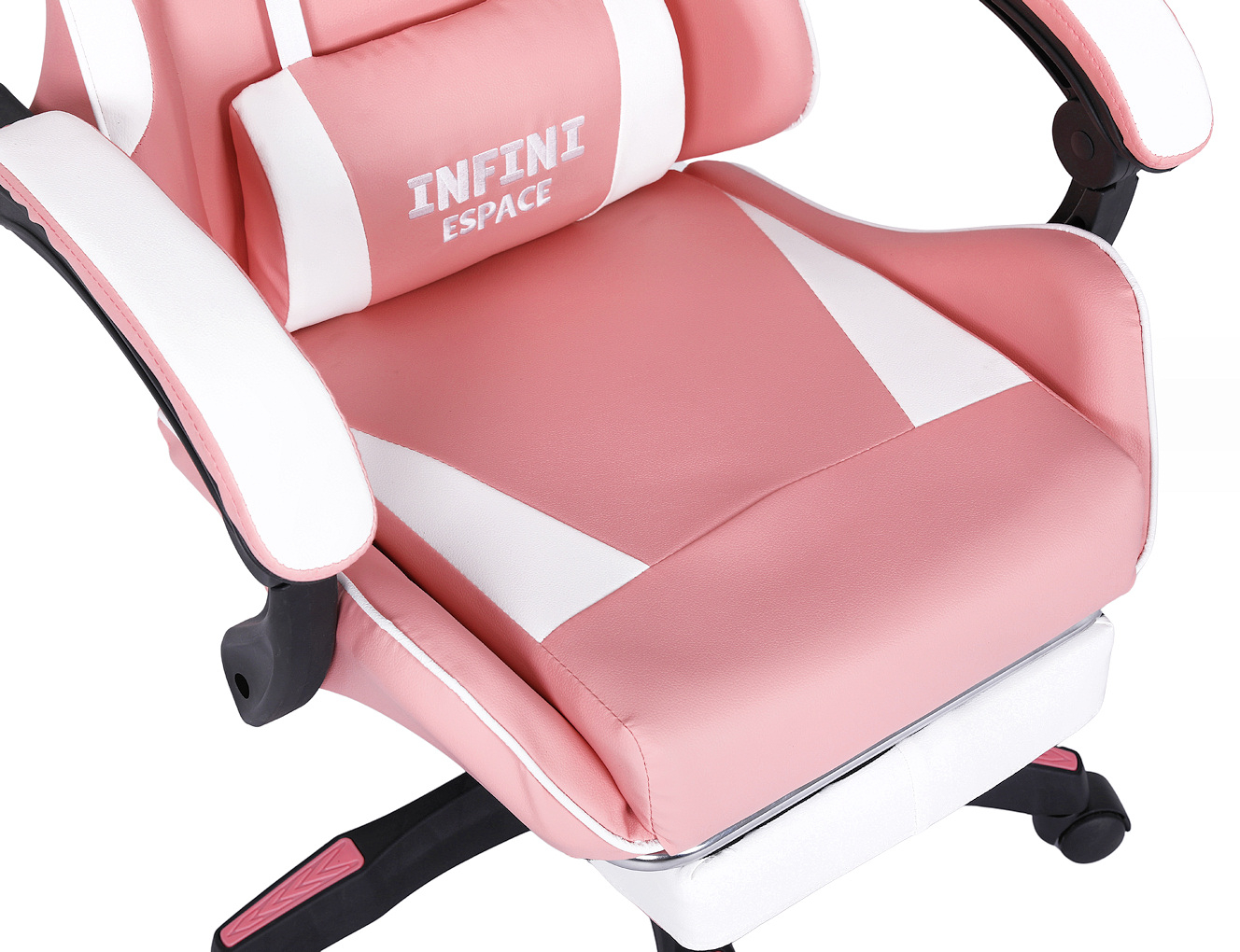 Fotel Gamingowy INFINI ESPACE Pink Różowy Ergonomiczny do Biurka