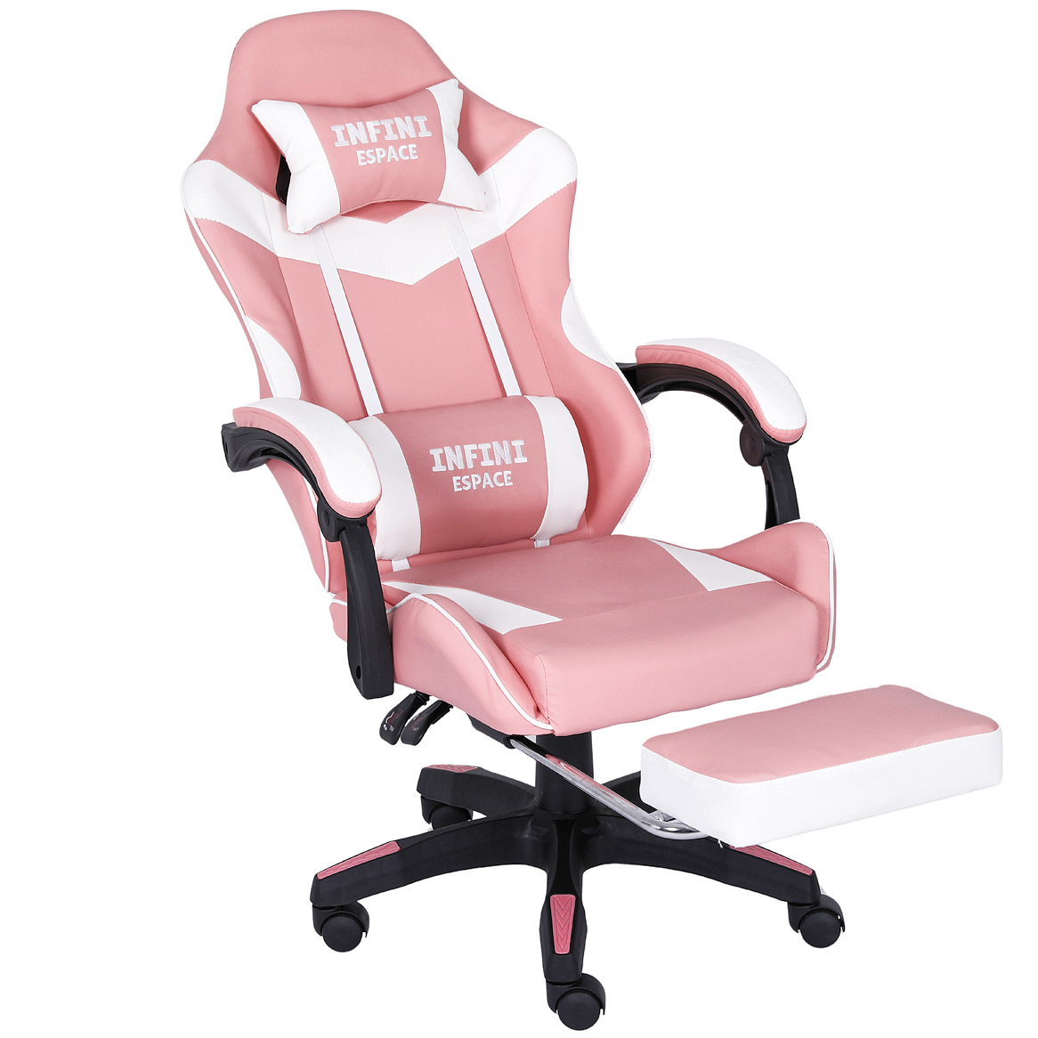 Fotel Gamingowy INFINI ESPACE Pink Różowy Ergonomiczny do Biurka