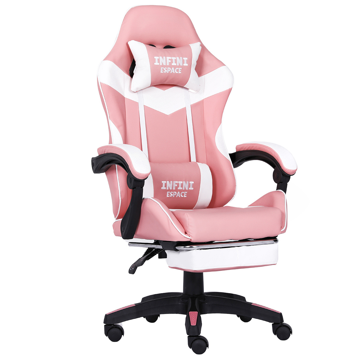 Fotel Gamingowy INFINI ESPACE Pink Różowy Ergonomiczny do Biurka