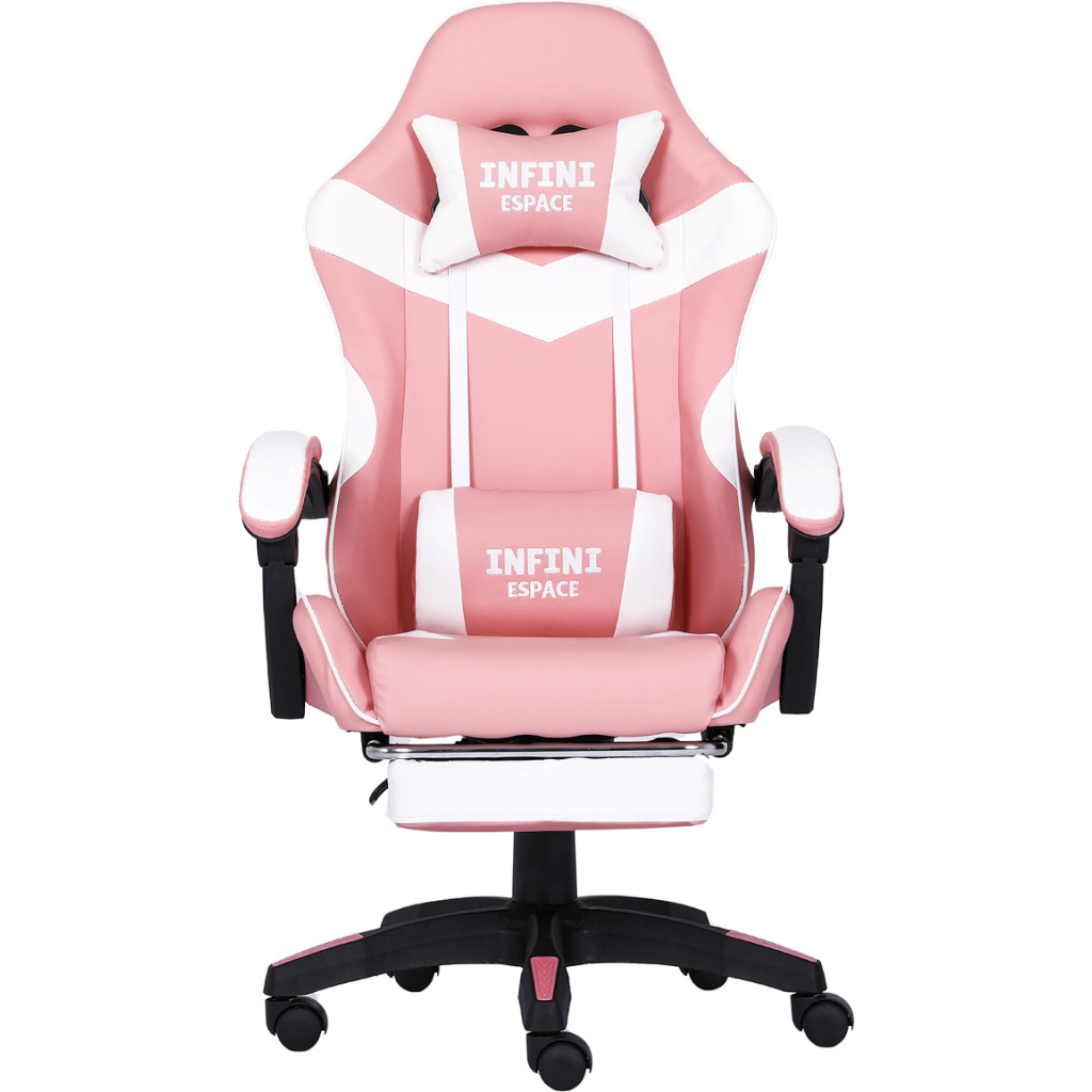 Fotel Gamingowy INFINI ESPACE Pink Różowy Ergonomiczny do Biurka