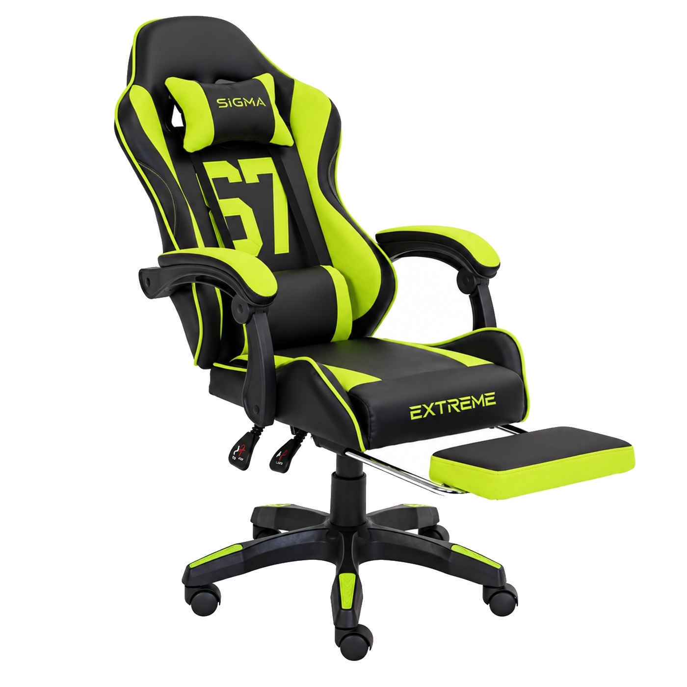 Fotel Gamingowy Sigma 67 Neon Green - Zielony Neon