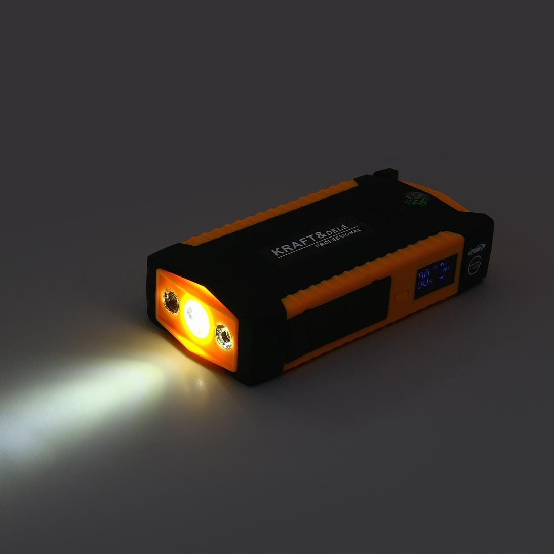 Jump Starter Booster Rozruchowy 12V Kraft&Dele 16800 mAh Powerbank USB-A z Walizką