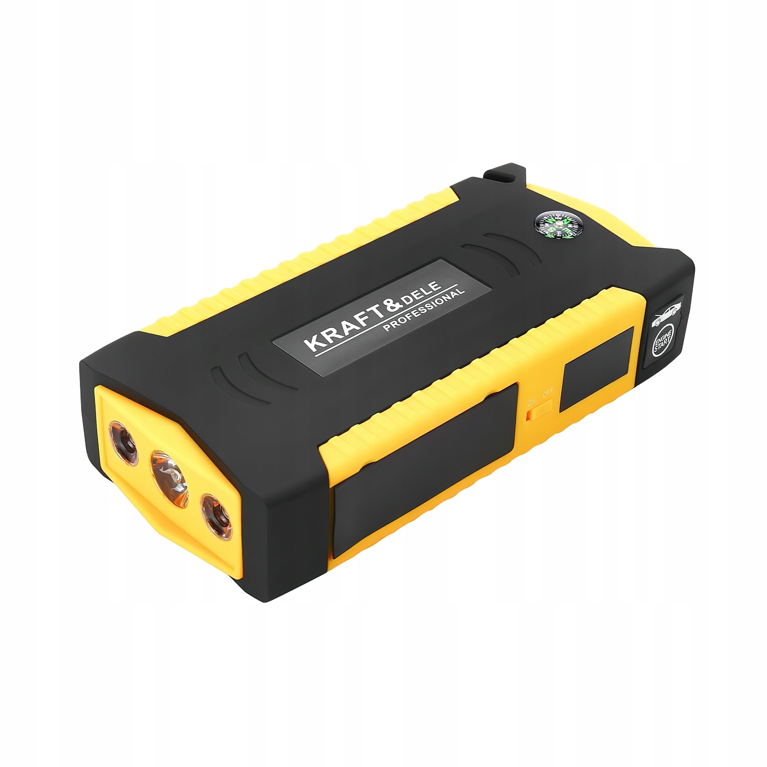 Jump Starter Booster Rozruchowy 12V Kraft&Dele 16800 mAh Powerbank USB-A z Walizką