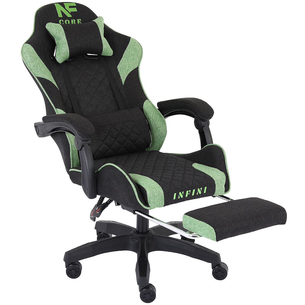 Fotel Gamingowy Czarno-Zielony Core Black/Green